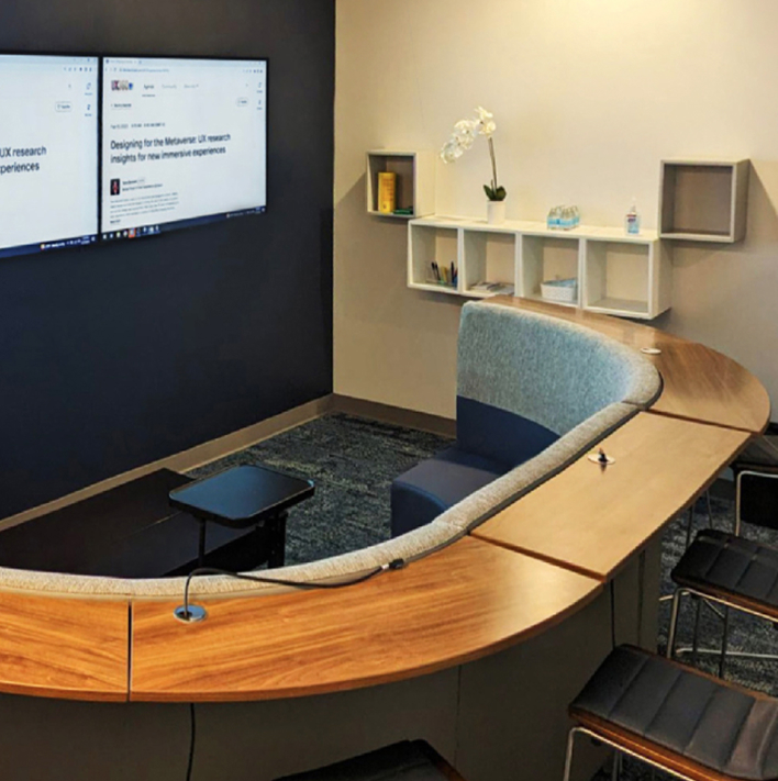 Ipsos Experience Lab showing a modern collaborative space
